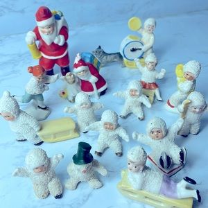 CLOSET UPDATE: German bisque mini snowbabies from early 1900’s marked underneath